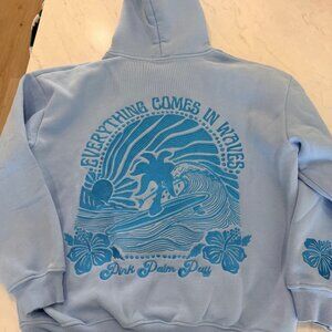 Pink Palm Puff Hoodie